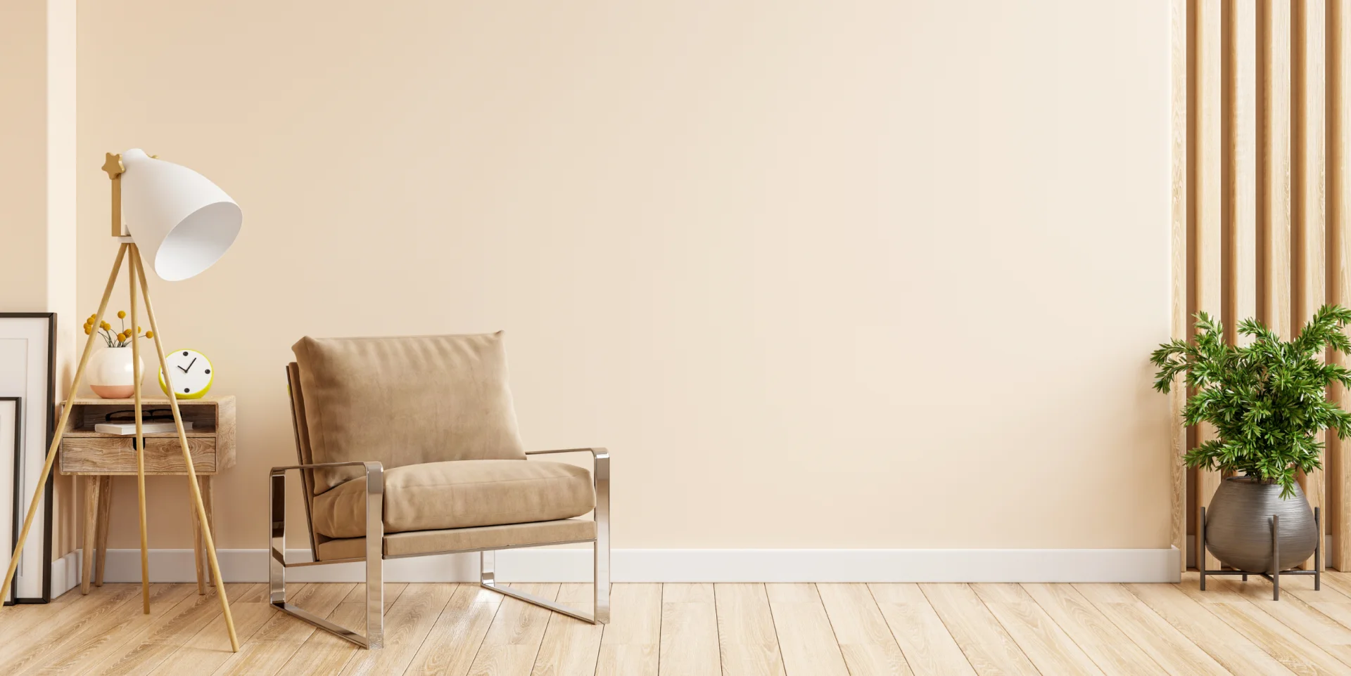 clean restored interior house